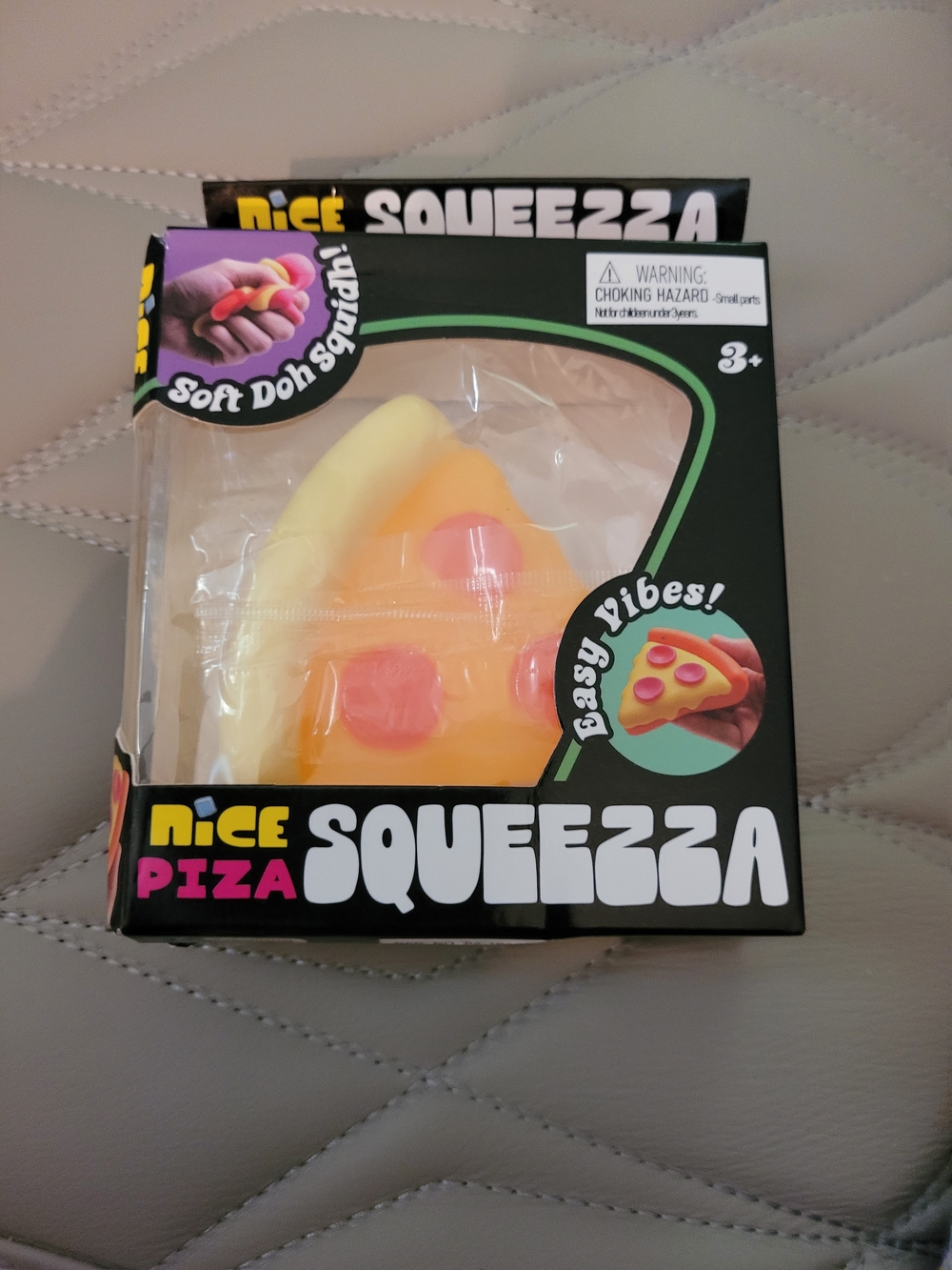 Nice Pizza Squeezza Soft Doh Squidah Toy - Yellow & Pink
